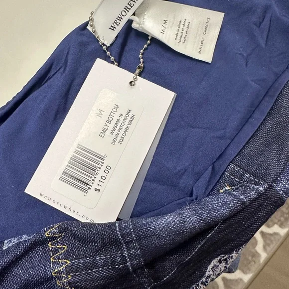 WeWoreWhat Patchwork Bathing Suit Bottoms - Picture 2 of 3